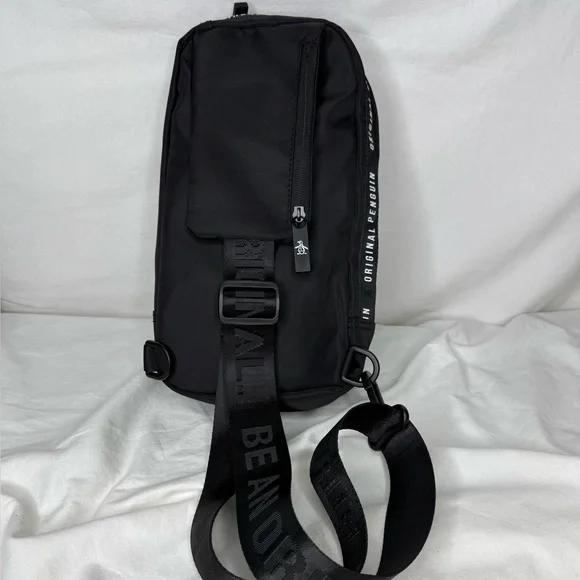 Original Penguin Black and White Belt Bag - Picture 2 of 3